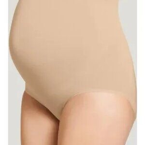 Jockey 1X 2X Maternity Comfort Over Belly Nude Brief NEW